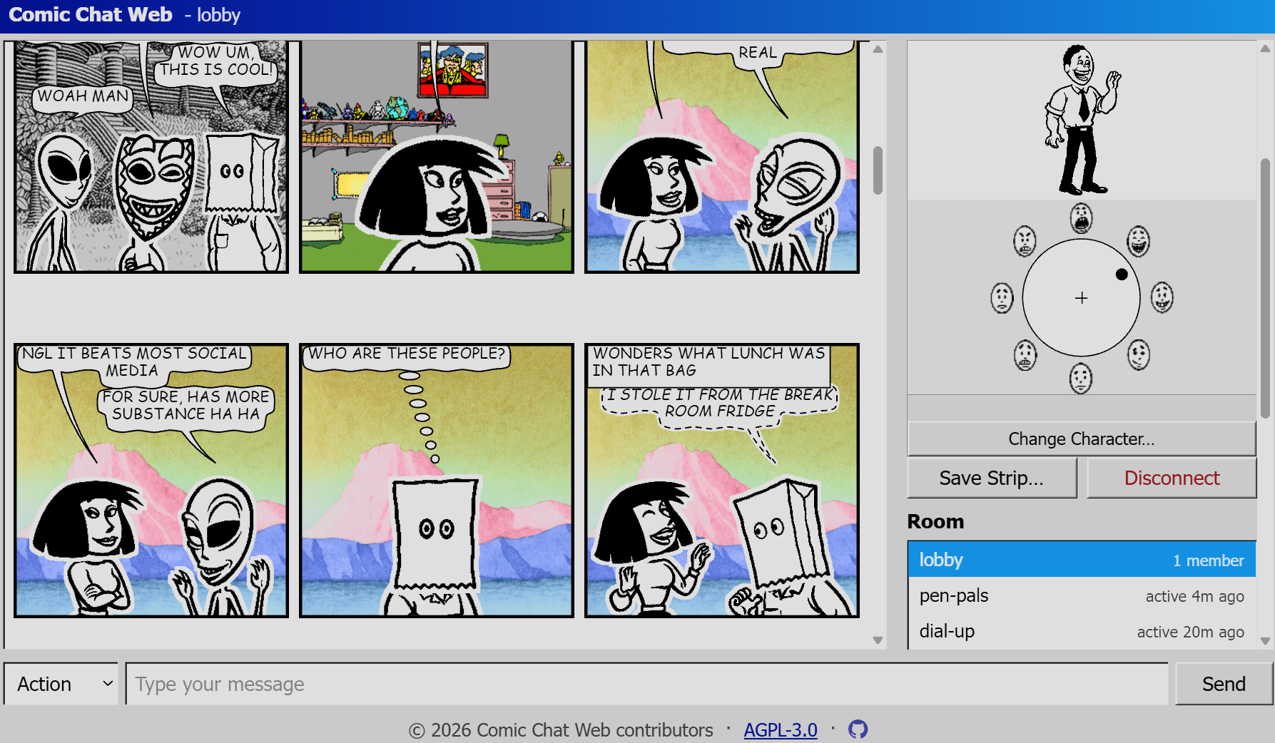 comic chat preview