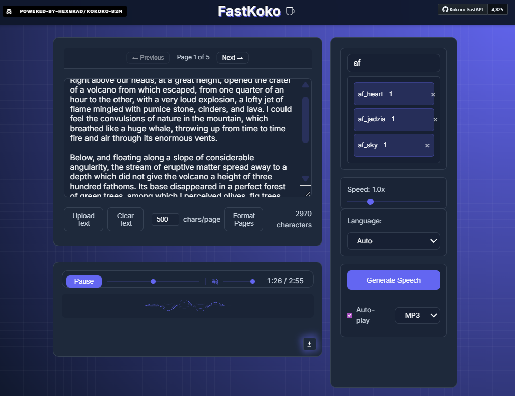 kokoro-fastapi preview